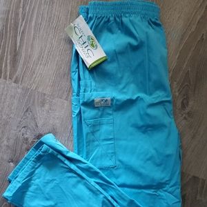 Small Turquoise Scrub Pants